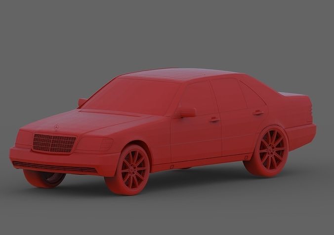 mercedes benz w140 berlina salone lusso Germania reale 1993 1994 1995 1996 1997 1998 1991 1992 limousine classe macchina passatempo Fai settore automobilistico 3D print model - Mito3D