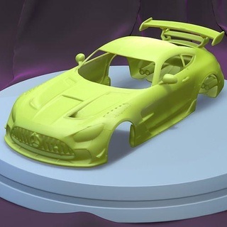 mercedes benz amg gt 2021 imprimible coche vehiculo cuerpo espacio scalextric Tamiya rc miniz controlar tractor ninco kyosho scx axial juegos juguetes juego accesorios 3d print model - Mito3D