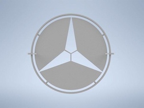 Mercedes benz logo şablon 3d Yazdır model pratik gadget araba detaylandırma ekipman hobi kendin yap el araçlar 3d print model - Mito3D