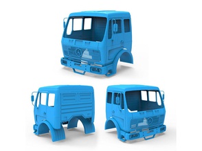 mercedes benz ng 1632 camion 2016 cabine véhicule voiture imprimable industriel axial corps taxi contrôle loisir diy automobile 3d print model - Mito3D