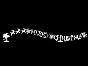 merry christmas sign house xmas household other printing decor 3d print model - Mito3D