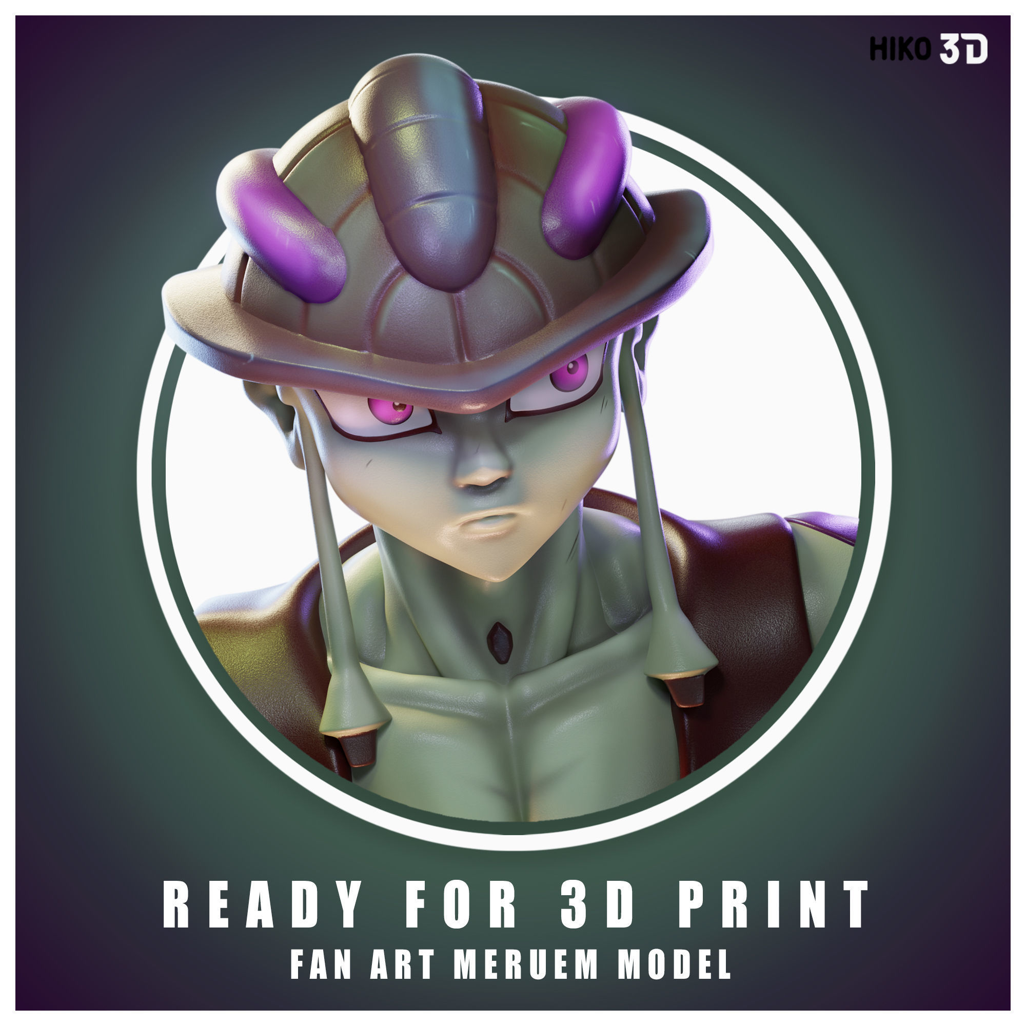 meruem caçador x 3d admirador arte escultura anime personagem rei quimera vilão estátua funko figura miniatura brinquedo naruto 3dprint colecionável esculturas 3D print model - Mito3D