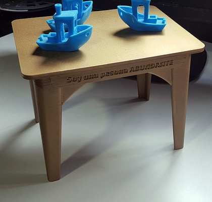 mesa para moniteur escritorio ergonomie table bureau maison accessoires 3d print model - Mito3D