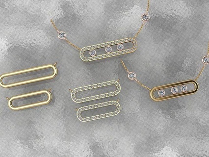 Mesika Halskette Stein Steine desing Armbänder elegant stilvoll Schmuck Luxus Fuhrmann Gold Mode Schraube Neu zeitgenössisch Shea Halsketten 3d print model - Mito3D