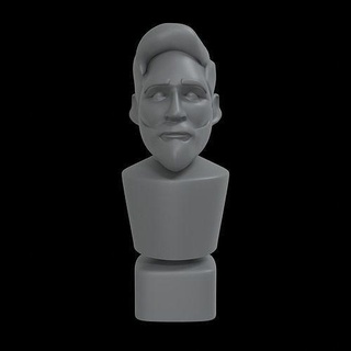 messi fracasso PSG futebol brinquedo desenho animado escultura estátua cara retrato cabeça masculino arte esculturas 3d print model - Mito3D