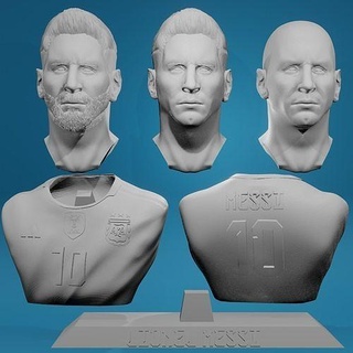 messi fracasso busto messi10 Leomessi messibustoralista bustos realistas busreal jogos brinquedos 3d print model - Mito3D