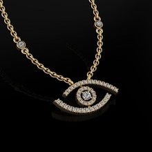 messika eye pendant jewelry luxury elegant ring gem gold silver wedding diamond earring bracelet necklaces rhinoceros accessory beauty fashion design cad jewel pendants 3d print model - Mito3D