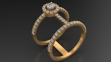 messika mulher diamante ouro anel joalheria jóias noivado imprimível moda casamento humano gema brilhante réplica marca brinco menina colar argolas 3d print model - Mito3D
