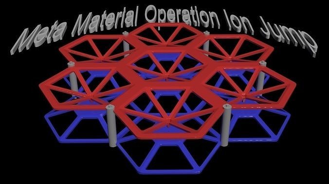 meta material Operação íon saltar conceito electro gravitacional gravidade vento elétrons Alto Voltagem espaço ar modular iônico eletrogravidade eletrogravítico Ciência Engenharia 3D print model - Mito3D