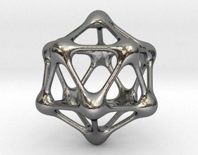 metaball colgante la joyería el metal bola orgánica jewellerychallenge colgantes 3d print model - Mito3D