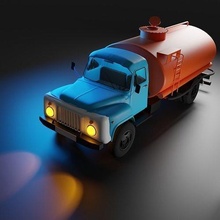 métal voiture gaz 53 huile benzavoz mixeur science 3d print model - Mito3D