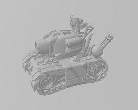 metal babosa sv001 súper vehículo metálica meta sega juego tanque sv 001 militar toontank dibujos animados juegos juguetes 3d print model - Mito3D