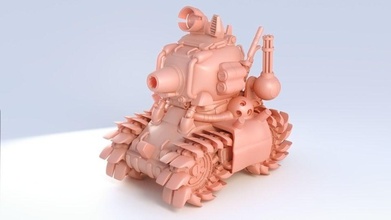 metal lesma tanque brinquedo jogos impressão retro videogames videogame snk pronto brinquedos 3d print model - Mito3D
