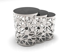 métal table 06 salon décoration meubles circulaire modèle 3d art intérieur verre conception maison 3d print model - Mito3D