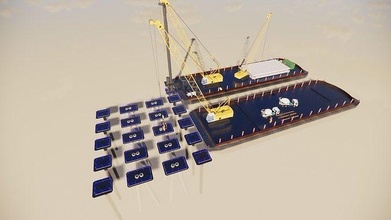 metodo erezione mettere nave acqua mare barca architettura tecnologia città viaggio cielo Casa all'aperto 3d print model - Mito3D