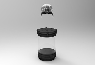 metroid kapsel ventilator kunst spiel videospiel nes snes famicon superfamicom außerirdischer tecno spiele spielzeuge 3d print model - Mito3D