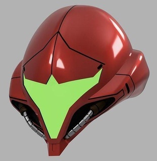 metroid pavor casco samus nintendo aran ciencia ficción cosplay apuntalar pasatiempo bricolaje diy 3d print model - Mito3D