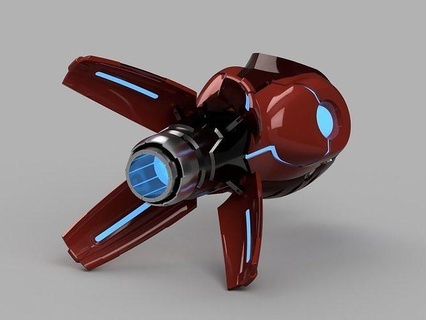 metroid dehşet Samus Aran omega kol top ateşleme aksiyon Kostüm oyunu destek nintendo bilimkurgu hobi kendin yap 3d print model - Mito3D