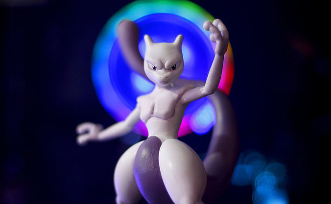 mewtwo pokemon juegos juguetes videojuego escultura taiced personaje Arte esculturas pokemongo ceniza figura estatua nintendo 3D print model - Mito3D