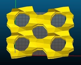 mfı tipi zeolit bilim inorganik 5 zsm hücresel molekül kristal kimya diğer 3d print model - Mito3D