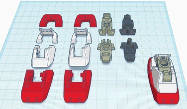 mg gundam v1-5 foot joint armor bundle model conversion bandai kit gunpla toy hobby diy hinge 3d print model - Mito3D