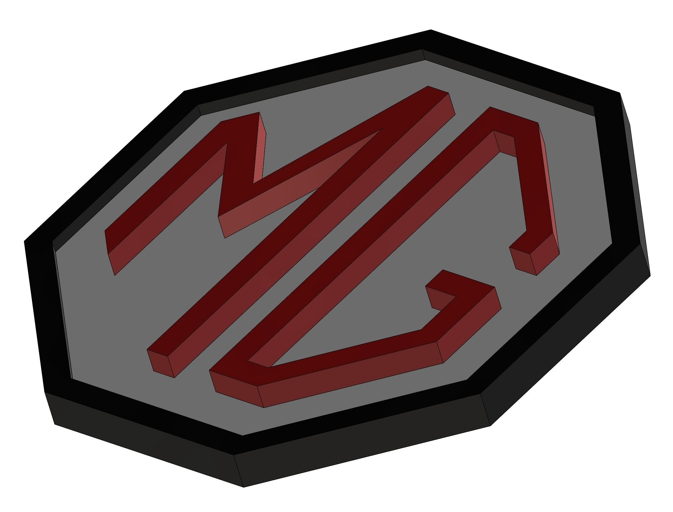 mg-logo-badge-Platte hobby-Heimwerker bedruckbar ist mg logo - Abzeichen Platte Auto hobby diy andere 3D print model - Mito3D