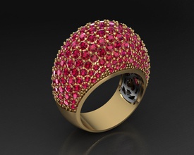 mgold007r chique anel casamento joalheria ouro prata diamantes diamante gema jóia precioso jóias joias platina safira brilhante rubi argolas imprimível moda beleza 3d print model - Mito3D