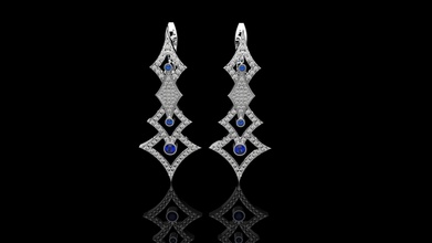 mh earrings n1 gold jewelry silver ring diamond printable jewel jewellery wedding fashion 3d print model - Mito3D
