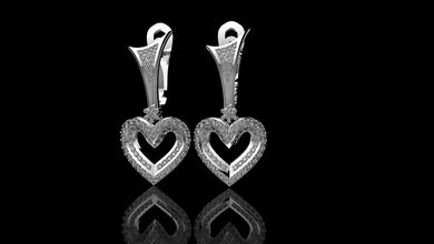 mh boucles d'oreilles n6 or sterling imprimable bague argent bijou bijoux mariage engagement platine diamant 3d print model - Mito3D