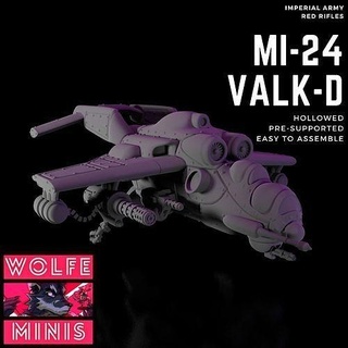 mi-24 valk-d war hammer imperial guard red rifles valkyrie proxy tabletop 40000 games toys board 3d print model - Mito3D