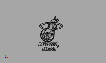 miami heat badge basket sort logo nba basketball usa games toys board 3d print model - Mito3D