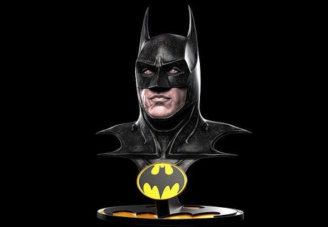 Michael Keaton batman buste Micheal dc personnage bande dessinée Superman joker éclat statue ressemblance figure miniatures figurines sculptures Bruce Wayne Ezra super héros Pattinson art 3d print model - Mito3D