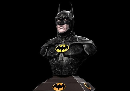 Michael Keaton batman buste Micheal dc personnage bande dessinée Superman joker éclat statue ressemblance figure miniatures figurines sculptures Bruce Wayne Ezra super héros Pattinson art 3d print model - Mito3D