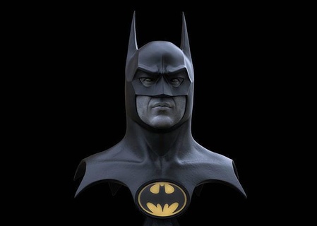Michael Keaton Batman Büste dc Comics kehrt Pinguin Wunder Statue Ähnlichkeit Katze Frau tim Burton Bruce Wayne Miniaturen Figuren Held 1992 Kunst Skulpturen 3d print model - Mito3D