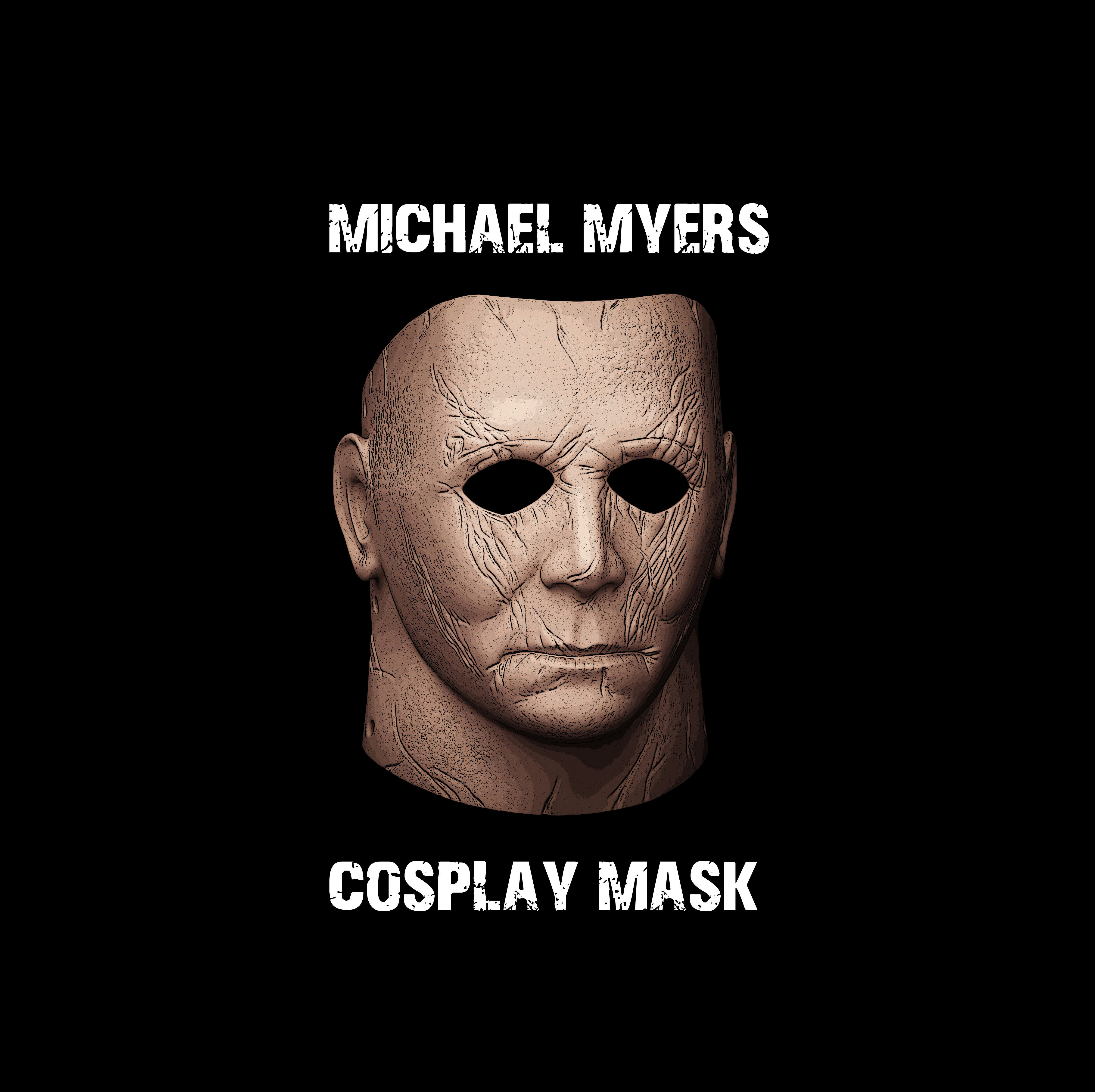 michael myers maske grusel gesicht cosplay freitag 13 halloween mord mörder gewalt 3dprint 3dprinting helm spielzeug spiele dämon kürbis spielzeuge 3D print model - Mito3D