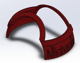 michaela tag 3d gift card elephant christmas ornament hobby diy 3d print model - Mito3D