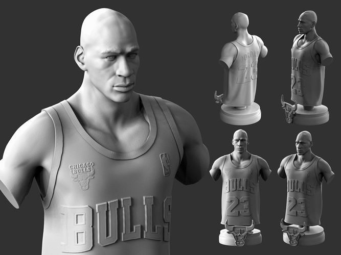 Micheal Ürdün 3d yazdırılabilir spor heykel nba Basketbol spalding dekor dekorasyon heykeller sanat eseri şık minyatürler rakamlar keçi mj şampiyonlar Vesika Chicago Boğa erkek insan 3D print model - Mito3D