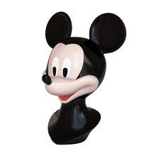 mickey bust mouse cartoon sculpture disney art statue sculptures 3d print model - Mito3D