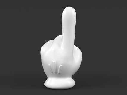 Mickey main art jouet toon dessin animé Souris Donald maladroit disney sculptures émotion signe geste doigts Pluton paume conceptuel 3d print model - Mito3D