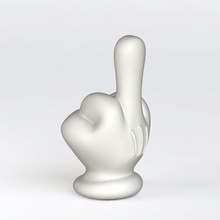 mickey el şekil insan disnay donald şapşal mimik hareket karikatür toon bilek sanat heykeller 3d print model - Mito3D