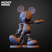 mickey mouse figura impresion disney 3d resina modelo art sculptures 3d print model - Mito3D