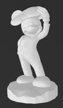 Mickey Souris Halloween squelette costume 3d impression modèle souris disney Minnie Pluton rat dessin animé créature bande dessinée merveille mignonne Walt Disney Disneyland Donaldduck classique 3d print model - Mito3D