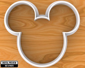 mickey mouse cookie cutter house dough cutting food baking form fondant mold disney cartoon clubhouse kitchen dining 3d print model - Mito3D