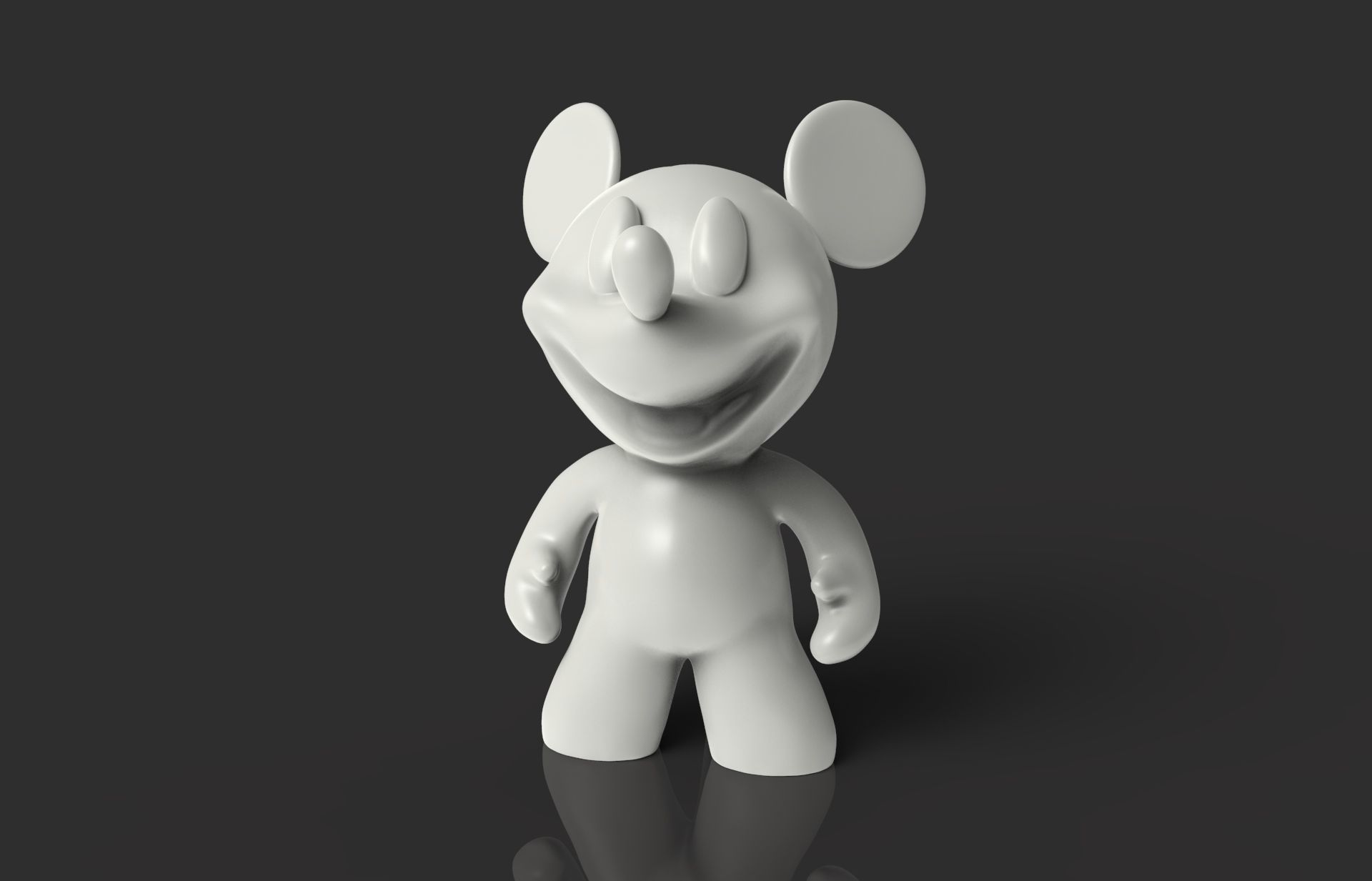 mickey ratón juguete mouse dibujos animados jugar juego arte juegos juguetes 3D print model - Mito3D