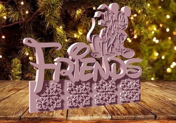 topolino plutone amici decorazione disney decoracion casa arredamento 3d print model - Mito3D
