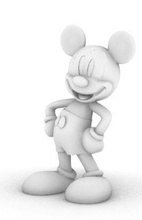 micky souris topolino disney mickey souris scultura modèle jeux jouets 3d print model - Mito3D