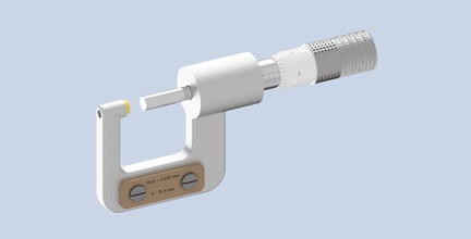 micro medidor de tornillo calibre la asamblea ciencia medición el herramienta hardware ingeniería 3d print model - Mito3D