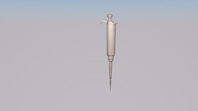 micro pipette instrument medical lab health science biology 3d print model - Mito3D