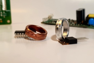 microchip jewelry ring 3d printing sla print 3dprint art 3d print model - Mito3D