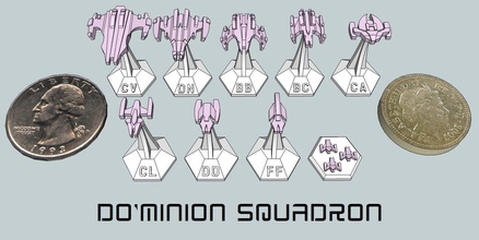 microfleet dominion squadron starship pack star trek starfleet enterprise federation starmada startrek ds9 games toys other 3d print model - Mito3D